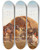 Triptych art skateboard deck of Alexander Von Bensa Resting In The Puszta by Alexander Von Bensa (1820-1902)