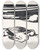 Triptych art skateboard deck of Johannes Frederik Engelbert Ten Klooster Winter by Johannes Frederik Engelbert Ten Klooster (1873-1940)
