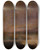 Triptych art skateboard deck of Robert S Duncanson Landscape With Lake by Robert S Duncanson (1821-1872)