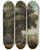 Triptych art skateboard deck of Prilidiano Pueyrredn Caprocho Olivos 13 Nov 1858 by Prilidiano Pueyrredon (1823-1870)