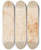Triptych art skateboard deck of Willem Panneels Two Anatomical Studies Corchs Flayed Torso Of A His Left Arm Raised by Willem Panneels (1600-1634)