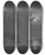 Triptych art skateboard deck of Claudejoseph Vernet Moonlight by Claude Joseph Vernet (1714-1789)