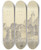 Triptych art skateboard deck of Christian Heerdt Ansicht Von Diez An Der Lahn by Christian Heerdt (1812-1878)