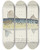 Triptych art skateboard deck of Frank Edward Clarke Scomber Australasicus Tas Blue Mackerel by Frank Edward Clarke (1849-1899)