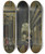 Triptych art skateboard deck of Dirck Van Delen Elegant Figures In A Courtyard by Dirck Van Delen (1604-1671)