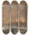 Triptych art skateboard deck of Louis Apol Winter Scene With The Sun Setting Behind Trees by Louis Apol (1850-1936)
