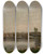 Triptych art skateboard deck of Charles Franois Daubigny Les Sablires Prs De Valmondois by Charles Francois Daubigny (1817-1878)