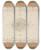 Triptych art skateboard deck of Julesedmondcharles Lachaise Design For The Decoration Of A Ceiling With Filagree Borders And A Central Medallion by Jules-Edmond-Charles Lachaise (1897)