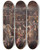 Triptych art skateboard deck of Giorgio Vasari The Storming Of The Fortress Near Porta Camollia In Siena by Giorgio Vasari (1511-1574)