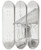 Triptych art skateboard deck of Ludvig Karsten Lve I B Telemark by Ludvig Karsten (1876-1926)