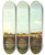 Triptych art skateboard deck of Bernardo Bellotto View Of The Tiber In Rome With The Castel Santangel by Bernardo Bellotto (1721-1780)