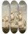 Triptych art skateboard deck of Robert Dodd Three Views Of Amity Hall With A View Of Dover And The White Cliffs by Robert Dodd (1748-1815)