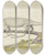 Triptych art skateboard deck of Pieter Holsteijn Eidechse Oder Salamander Nach Links by Pieter Holsteijn