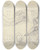 Triptych art skateboard deck of George Romney Sketchbook Drawing_1 by George Romney (1734-1802)