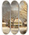 Triptych art skateboard deck of George Henry Durrie Miles To Salem by George Henry Durrie (1820-1863)