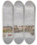 Triptych art skateboard deck of Eugne Boudin Trouville Le Port_1 by Eugene Boudin (1824-1898)
