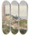 Triptych art skateboard deck of Rev James Bulwer One From A Volume Of Drawings And Prints_14 by Rev James Bulwer (1794-1879)