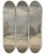 Triptych art skateboard deck of Jakob Maurer Taunus Landscape by Jakob Maurer (1826-1887)