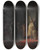 Triptych art skateboard deck of Carlos Bacaflor The Ransom Of Atahualpa by Carlos Baca-Flor (1869-1941)
