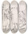 Triptych art skateboard deck of Sir John Everett Millais The Death Of Romeo And Juliet Compositional Study by Sir John Everett Millais (1829-1896)