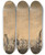 Triptych art skateboard deck of Ludolf Bakhuysen Dutch Fleet Near A Coast by Ludolf Backhuysen (1630-1708)