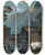 Triptych art skateboard deck of Oskar Mulley Durchblick by Oskar Mulley (1891-1949)