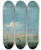 Triptych art skateboard deck of Francesco Guardi View Of The Giudecca Canal And The Zattere by Francesco Guardi (1712-1793)