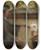 Triptych art skateboard deck of Alice Pike Barney Japanese Lullaby by Alice Pike Barney (1857-1931)