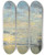 Triptych art skateboard deck of Eugne Boudin Le Havre Bassin De Leure by Eugene Boudin (1824-1898)