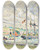 Triptych art skateboard deck of Paul Signac Cathrin Lancre Mouillage De Kermarquer Embouchure Du Trieux by Paul Signac (1863-1935)