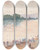 Triptych art skateboard deck of Carel Nicolaas Storm Van Sgravesande Gezicht Vanaf De Oever Over De Volle Breedte Van Een Rivier by Carel Nicolaas Storm van 's-Gravesande (1841-1924)