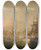 Triptych art skateboard deck of Martinus Schouman Clash Of The Dutch And British Fleets During The Passage Of The Dutch Flotilla To Boulogne 1804 by Martinus Schouman (1770-1848)