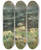 Triptych art skateboard deck of Theodor Von Hrmann Am Meeresstrand by Theodor Von Hormann (1840-1895)