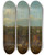 Triptych art skateboard deck of Bernardo Bellotto View Of Ujazdw And Azienki_1 by Bernardo Bellotto (1721-1780)