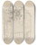 Triptych art skateboard deck of Signe Scheel Hus Bak Et Tre by Signe Scheel (1860-1942)