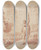 Triptych art skateboard deck of Pieter Tanj Ein Krieger Vor Einer Gttin Auf Wolken by Pieter Tanje (1706-1761)
