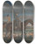 Triptych art skateboard deck of James Seymour Setting Off For The Chase The Huntsman Leading Out A Pack Of Harriers Followed By The Master And The Whipperin by James Seymour (1697-1752)