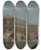 Triptych art skateboard deck of Francesco Guardi A View Of The Molo And The Riva Degli Schiavone Invenice by Francesco Guardi (1712-1793)