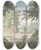 Triptych art skateboard deck of Jacob Van Liender Arcadisch Landschap by Jacob Van Liender (1696-1759)