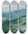 Triptych art skateboard deck of Ferdinand Engelmller Riesengebirge by Ferdinand Engelmuller (1867-1924)