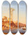 Triptych art skateboard deck of Charles Thodore Frre Passage Du Nil by Charles Theodore Frere (1814-1888)