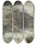 Triptych art skateboard deck of Emil Lugo Wild Stream With Hermit by Emil Lugo (1840-1902)