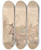 Triptych art skateboard deck of Thomas Rowlandson Fashionable Restaurant by Thomas Rowlandson (1756-1827)