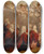 Triptych art skateboard deck of Nicolas De Largillire Allgorie Des Fianailles De Louis Xv Avec Linfante Marieannevictoire Despagne 1722 by Nicolas de Largillire (1656-1746)