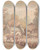 Triptych art skateboard deck of Thomas Rowlandson Country Scene In Devonshire_1 by Thomas Rowlandson (1756-1827)