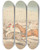 Triptych art skateboard deck of Henry Thomas Alken Steeplechasing The Field Coming Up To A Ditch by Henry Thomas Alken (1785-1851)