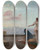 Triptych art skateboard deck of Jeanlon Grme Bethsabe Bathsheba by Jean-Lon Grme (1824-1904)
