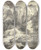 Triptych art skateboard deck of Abraham Genoels Ii Groe Felspartie An Einem See by Abraham Genoels Ii (1640-1723)