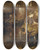 Triptych art skateboard deck of Anders Zorn The Little Brewery by Anders Zorn (1860-1920)