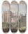 Triptych art skateboard deck of James Lambert Of Lewes Herstmonceux Castle East Sussex South East View by James Lambert Of Lewes (1725-1788)
